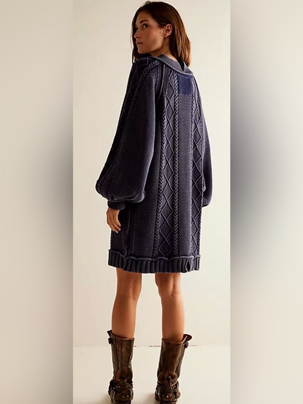 NWT- We The Free by Free People “All the Feels” Cable-Knit Sweater - Picture 2 of 10
